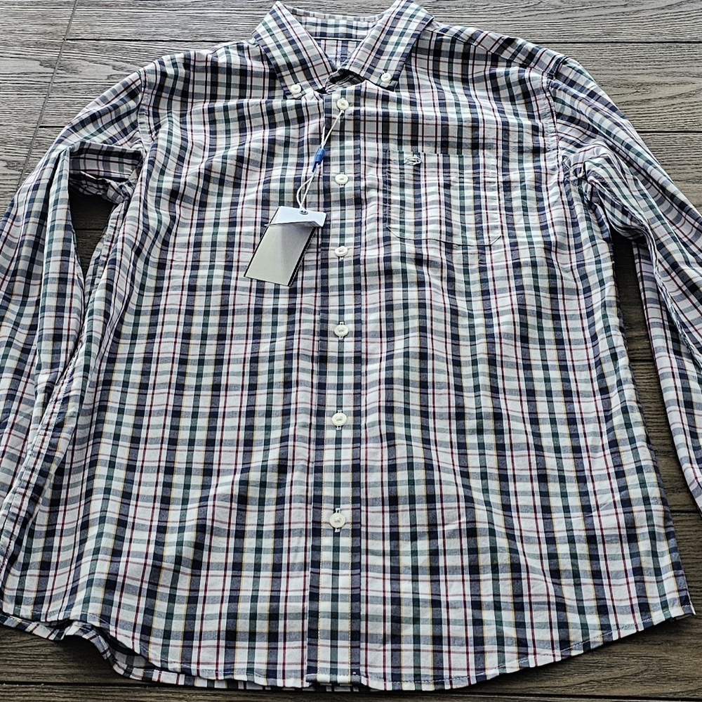 New  Southern  Tide Charleston Master Plaid Sport Shirt Kids